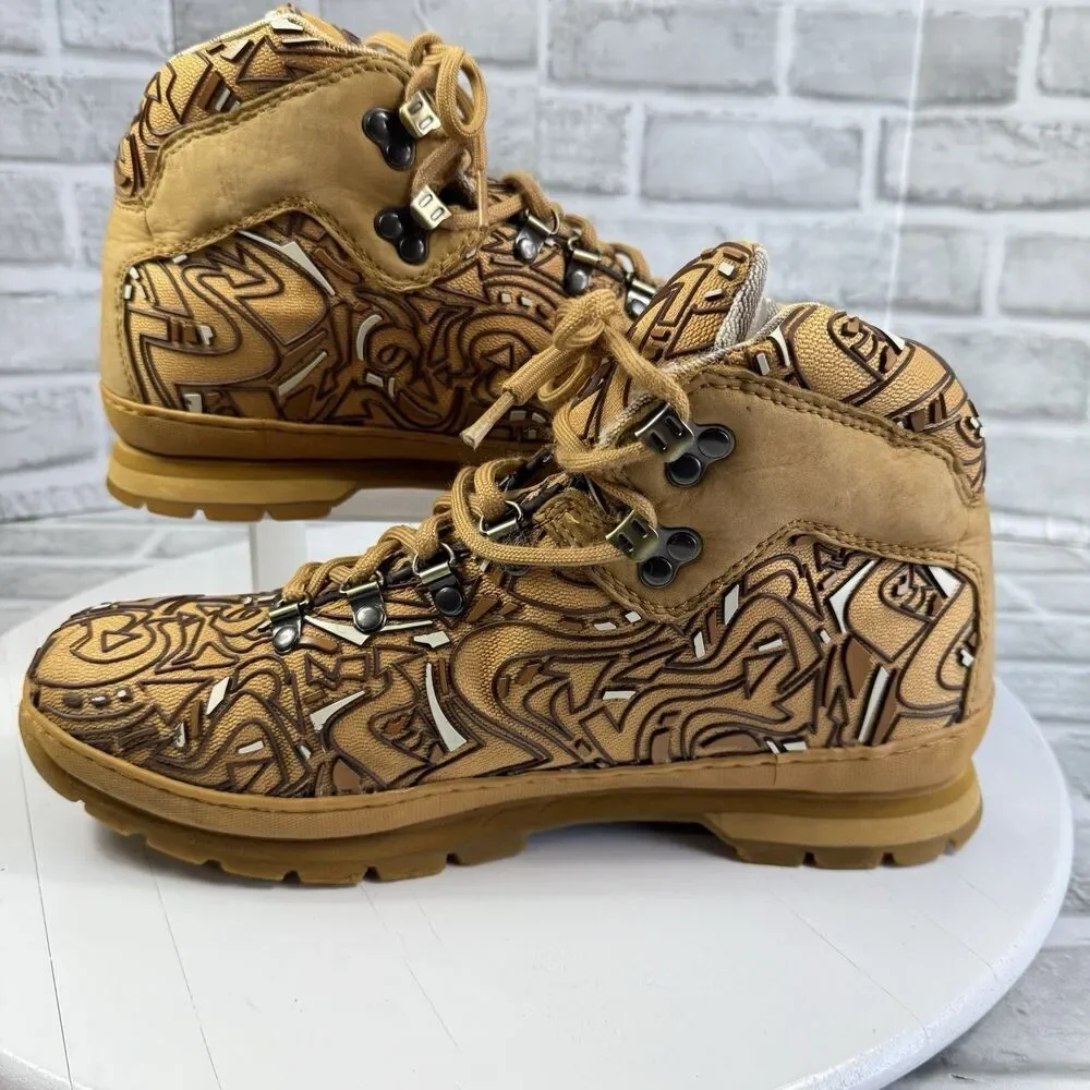 Timberland Ventech III Graffiti Graphic Field Boots Wheat 11.5- Limited Edition